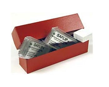 Saflips 2" X 2" Coin Flips with Chipboard Red Box
