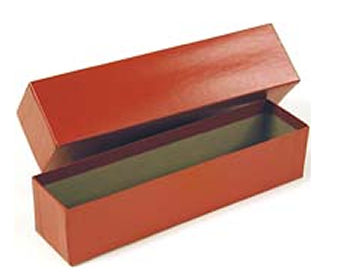 Red Chipboard Box for 2.5 x 2.5' Coin Flips