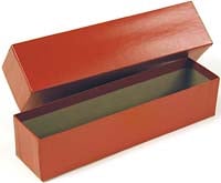 Red Chipboard Box 2x2x9 (for 2x2s, flips, Quadrums sold separate)