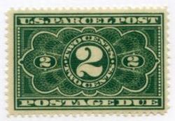 U.S. #JQ2 2c Parcel Post Due - Mint