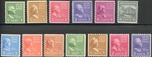 U.S. #839-51 Presidential Issues MNH