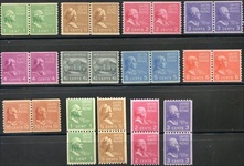 U.S. #839-51PR Presidential Issues Pairs MNH