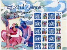 UN New York #931 Peaceful Visions pane