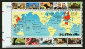 U.S.  #2559  World War II - 1941, Pane of 10