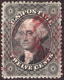 U.S. #36 12c Washington of 1857
