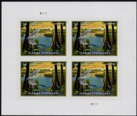 U.S. #5751 Florida Everglades, Pane of 4