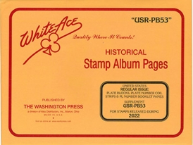 White Ace U.S. Regular Issues Plate Blocks 2023