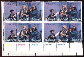 U.S. #1631a The Spirit of '76 PNB of 12