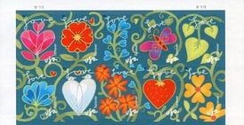 U.S. #4540a Garden of Love PNB of 10