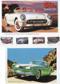 U.S. #UX444a Sporty Cars Booklet