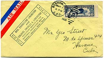 Lindbergh Guests Cover - NEA - 1928