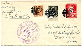 First Flight Cover: Cleveland - Pittsburgh