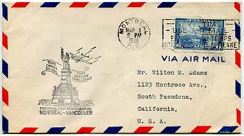 Trans-Canada Airmail Montreal - Vancouver
