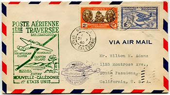 F14 New Caledonie - Honolulu 1940