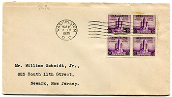 U.S. #731 block FDC