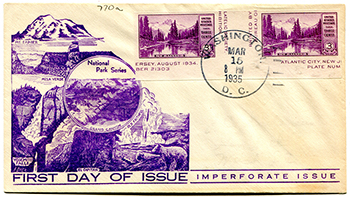 U.S. #751 gutter pair FDC