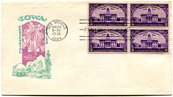 U.S. #838 FDC