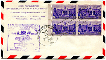 U.S. #835 block FDC