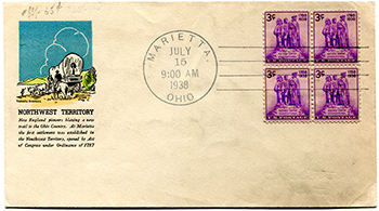 U.S. #837 block FDC