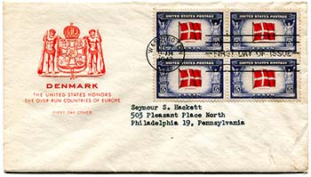 U.S. #920 block FDC
