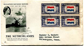 U.S. #913 block FDC