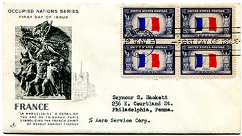 U.S. #915 block FDC