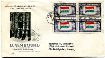 U.S. #912 block FDC