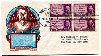 U.S. #946 block FDC