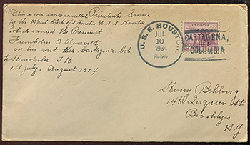 USS Houston FDR Visit to Colombia 1934