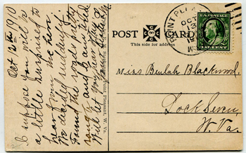 Point Pleasant, W. VA. Post Card