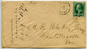 Kanawha, W.VA. Cover - 1874