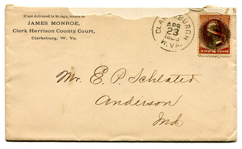 Clarksburg, W.Va. With 'S' Cancel - 1886