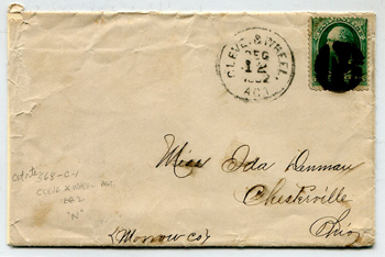 Cleveland & Wheeling Agt. Cover  - 568-C-1