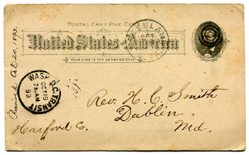 Greenland, W.VA - Wash. D.C. Transit - 1893