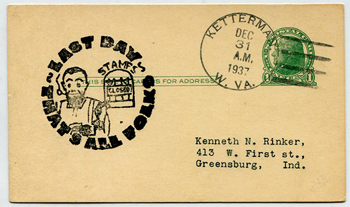 Ketterman, W. VA Last Day Cover - 1937