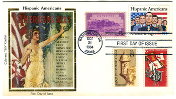 Hispanic Americans FDC Colorano Cachet