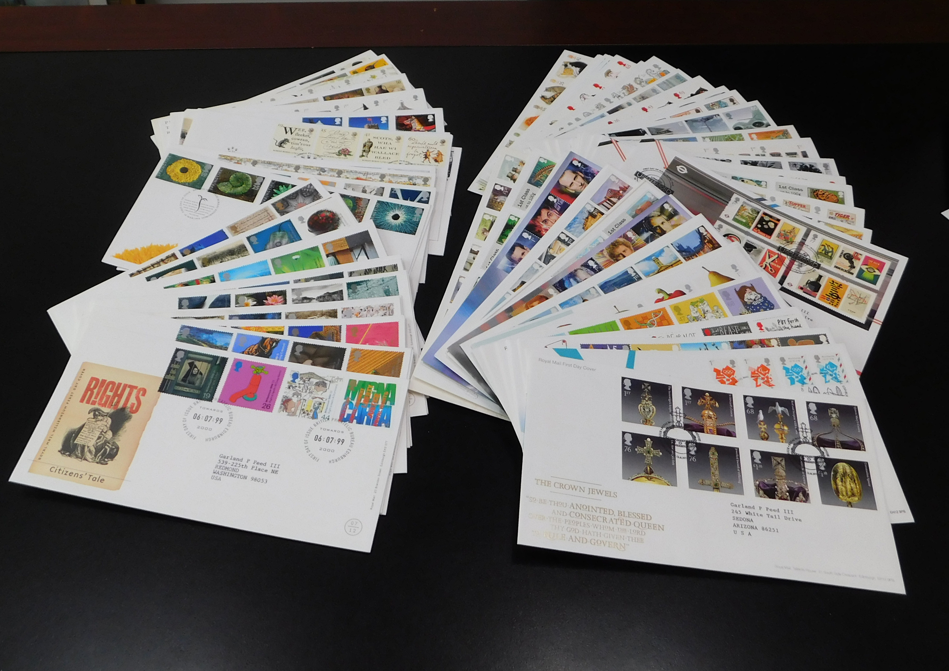 Great Britain ot of 100 FDC