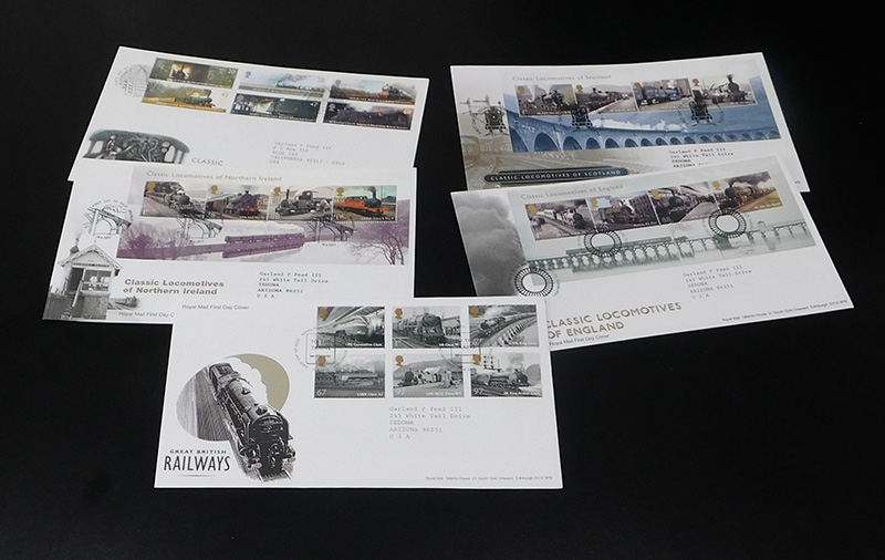 Great Britain Locomotives FDC 5