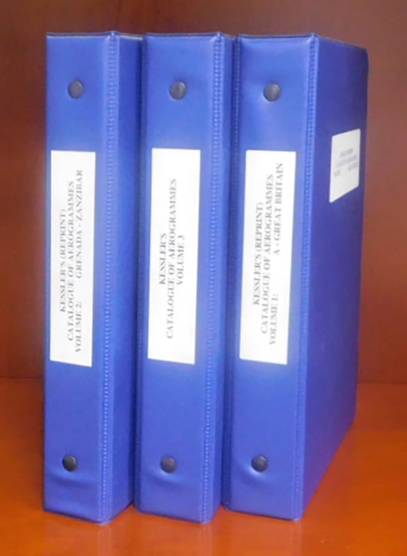 Kessler Catalogue of Aerogrammes, Vol. 1-3