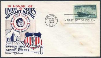 U.S. #939 FDC Fleetwood Cachet