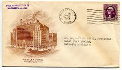 Nicollet Hotel, Minneapolis Ad Cover