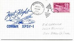 Convair XP5Y-1 First Flight