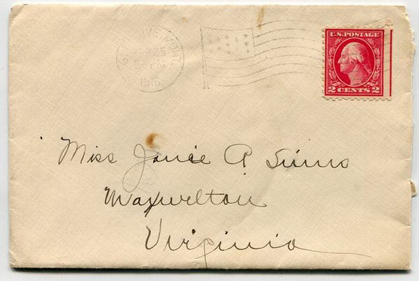 U.S. #528B with Flag Cancel, Glendive, MT
