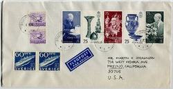 Sweden Airmail Cover circa 1972