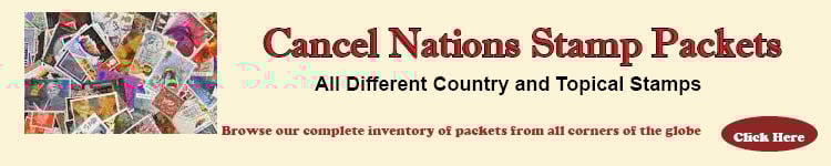 Cancel Nations Stamp Packets
