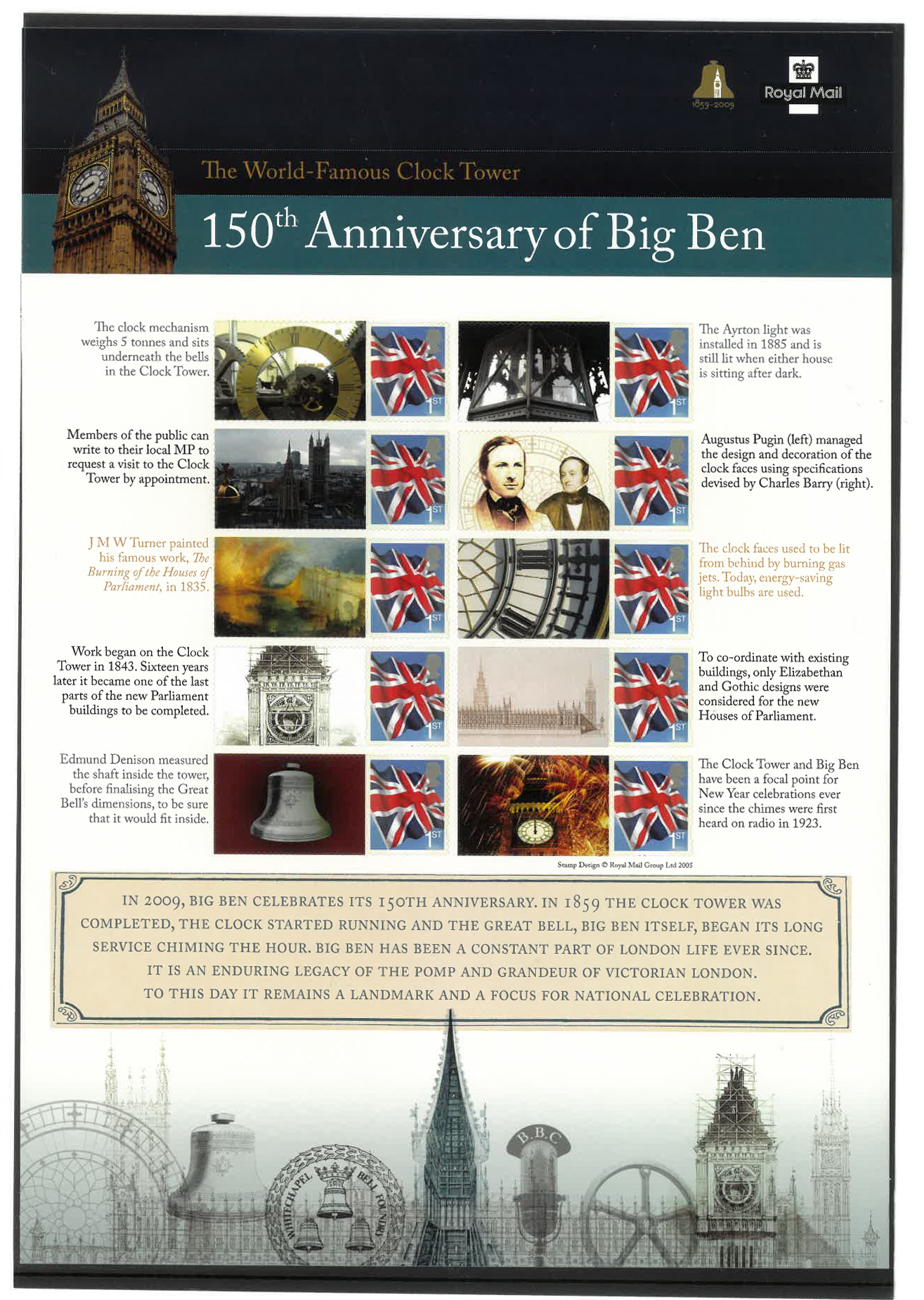 Great Britain Big Ben Sheet