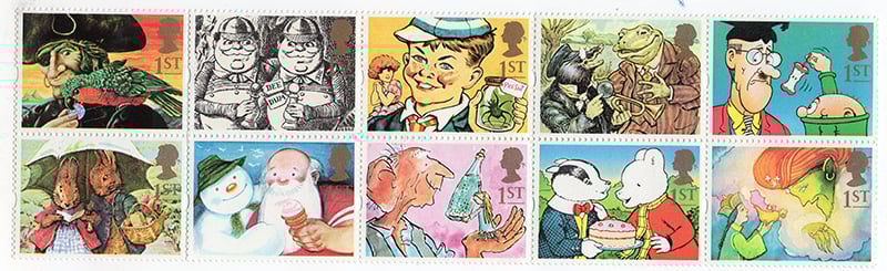 Great Britain #1488a - Greetings Stamps, pane of 10