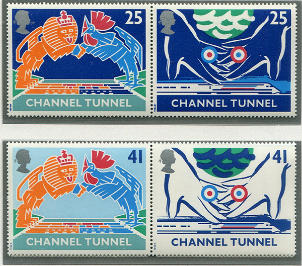 Great Britain #1559a-61a Channel Tunnel