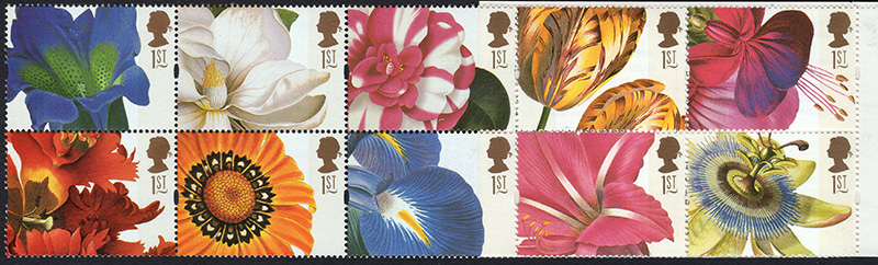 Great Britain #1722a Flowers