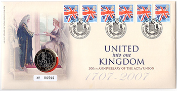 Great Britain #1999f w/Royal Mint Cachet